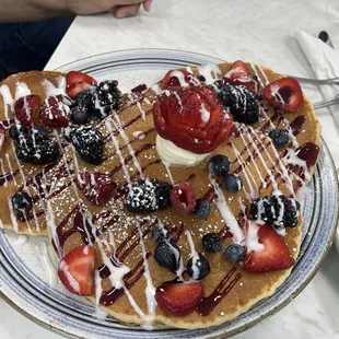 Such a beautiful pancake breakfast present!!