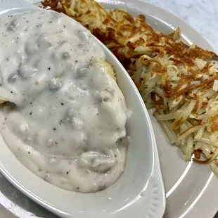 Biscuits &amp; Gravy from the Down South...YUM!