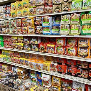 a wide selection of food items