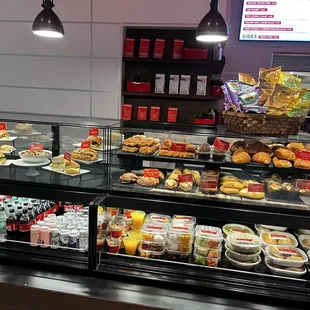 a display of food items in a store