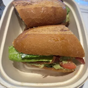 Southie bacon-lettuce-avocado-tomato (BLAT) - $16.50.