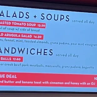 Great Lunch Options on the Menu