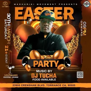 Easter  weekend come party with DJ TUCHA. Good times. It will be