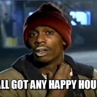 Happy Hour starts at 8 pm with daily drink specials!!!