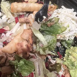 Ice in the salad