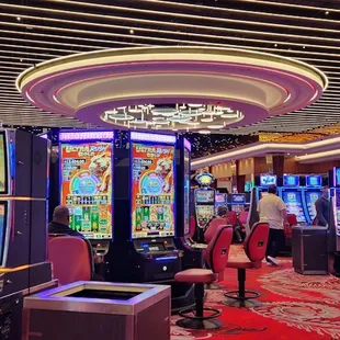 the interior of a casino
