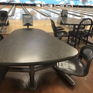 Tables at lanes