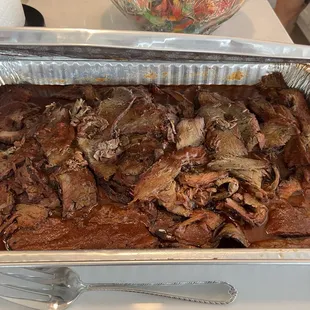 Pan of brisket! Sooo good!!