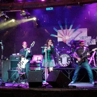 The Suzaku 7 (all 5 of them) on stage at Southport.