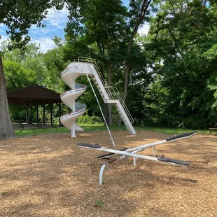 Old school twirly slide