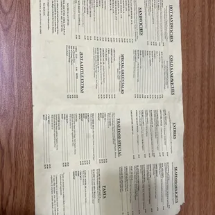 Menu 2/24/25