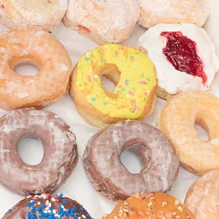 a variety of doughnuts