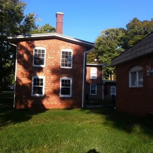 Side of the pump house where classes are held.