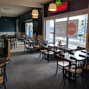 West side of the restaurant