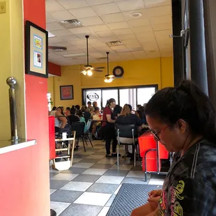 Packed house on a Sunday.