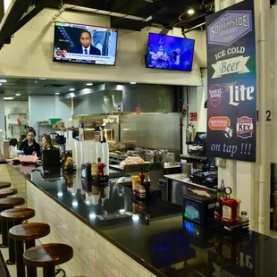 interior, sushi and sashimi