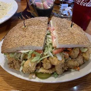 Seafood Muffaletta 1/2