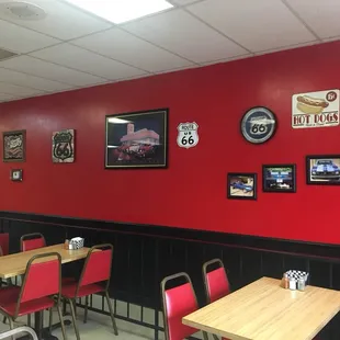 the interior of a restaurant