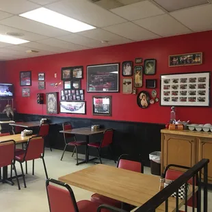 the interior of a restaurant