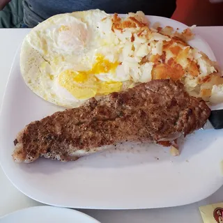 Ham Steak & Eggs