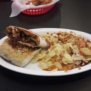 Cajun BBQ Chicken Wrap