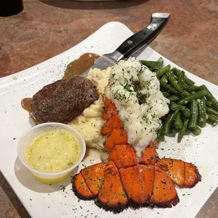 Filet and lobster