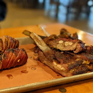 Sausage Slammer and Lamb Ribs