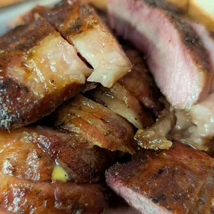 pork steak &amp; sausage bomb