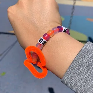 Bracelet made at SMUD booth