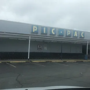 the front of the building