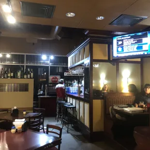 From the dining area toward the front of the restaurant.