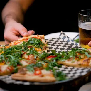 Delicious flatbread pizzas