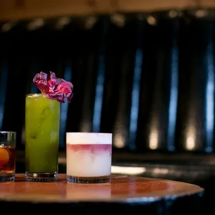 Refreshing libations.