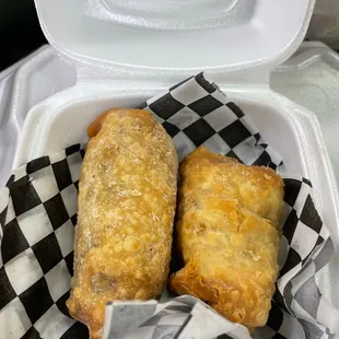 Chicken cheesesteak eggrolls