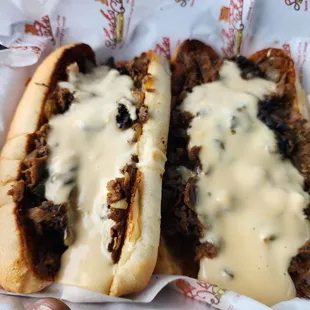 Texas style cheessteak