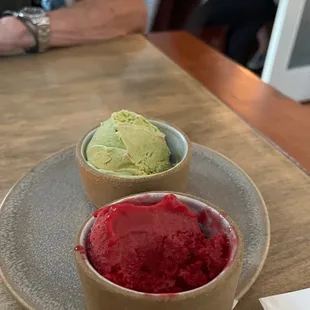 Gelato and sorbet