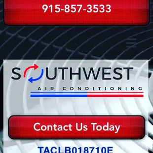 Give us a call today for any of your HVAC needs! 915-857-3533