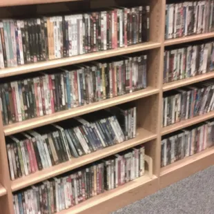 This library has a big variety of dvd's to check out from, $2 each.