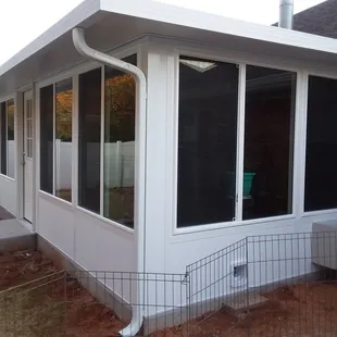 Outside view of my sunroom.