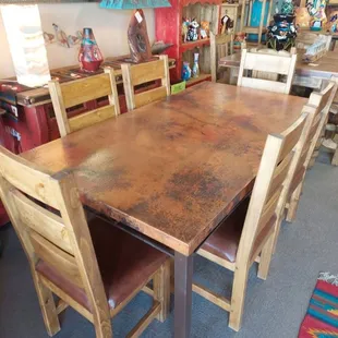 Copper top dinette set
