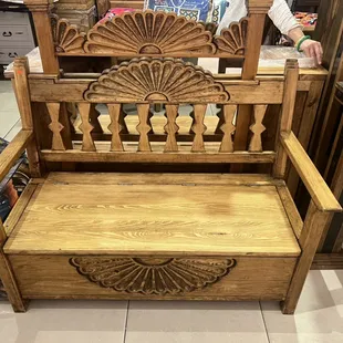 Hand made rustic southwestern bench