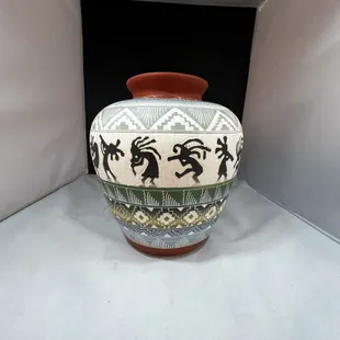 Navajo hand etched pottery