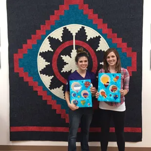 Fabric decollage class with Debbie