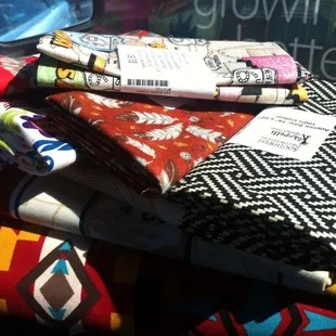Some of my fabrics!