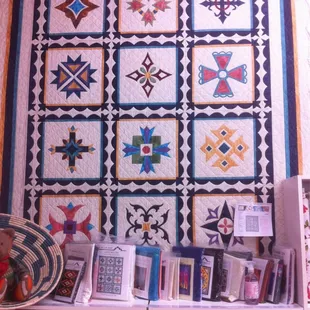 Las  Cruces a collection of Applique Cross Blocks available in kits.