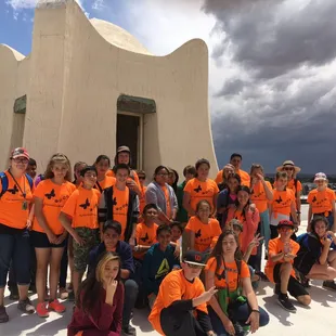 Fun group of students on our Haunted History Tour of the Dona Ana Courthouse &amp; Jail Annex!