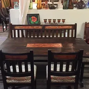 Copper and Alder wood.