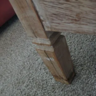 fractures in the coffee table 'gift'