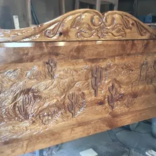 Tottaly hand carved.