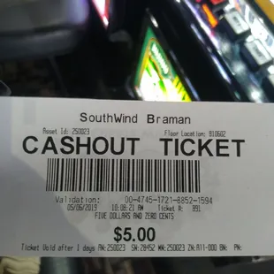 Won a few bucks